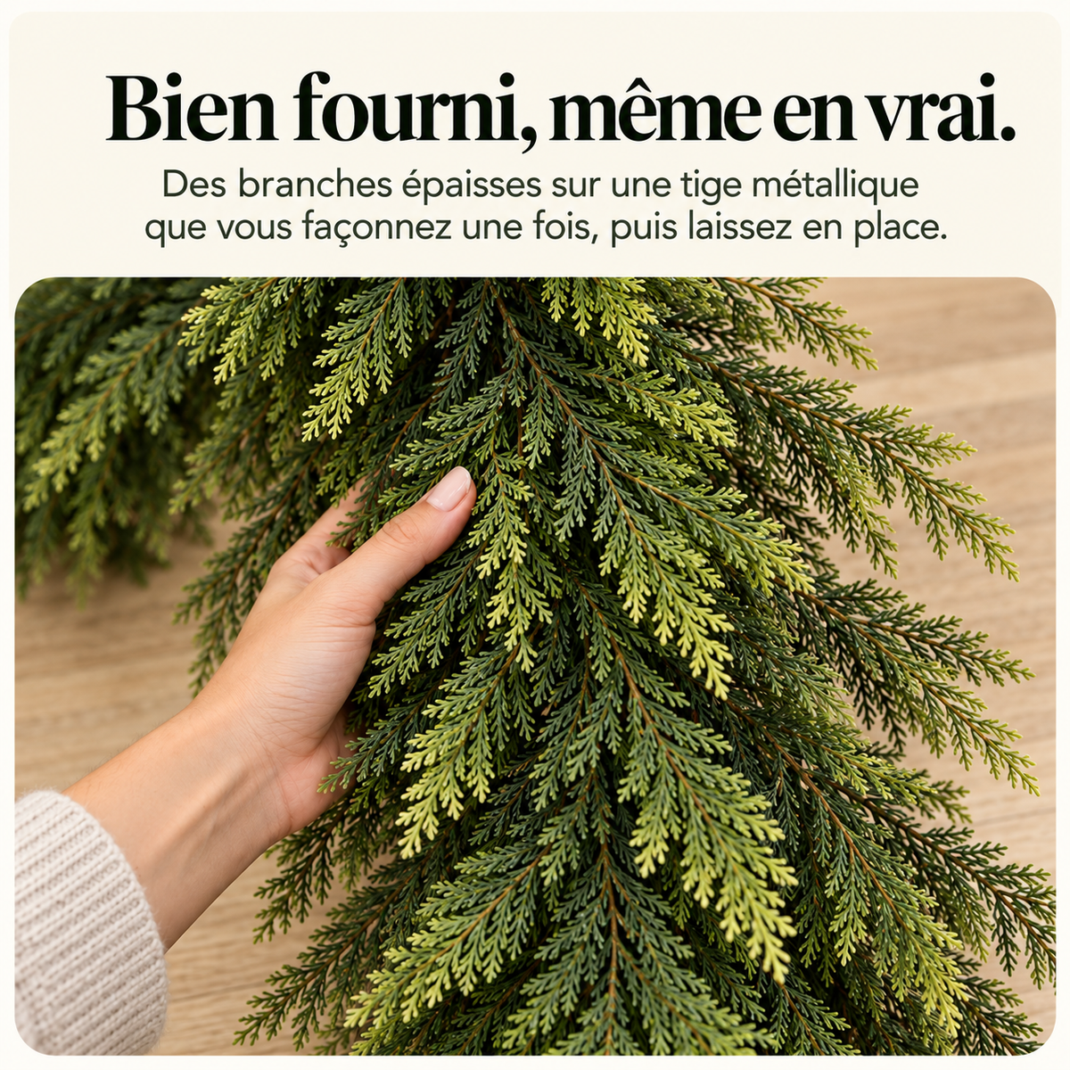 Guirlande de Noël Artificielle Réaliste 2,70 m pour Cheminée et Escalier – Lot de 2, 3 ou 4